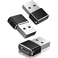 Adaptador USB C Hembra a USB Macho 3-Pack- Adaptador Corriente Cargador Tipo C a USB A Para iPhone 11 12 Pro Max Mini SE…
